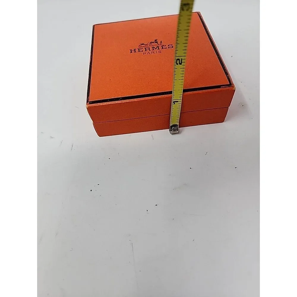 Authentic Hermes Small Velvet Empty Gift Box‎ 3.5 x 3.5 x 1
